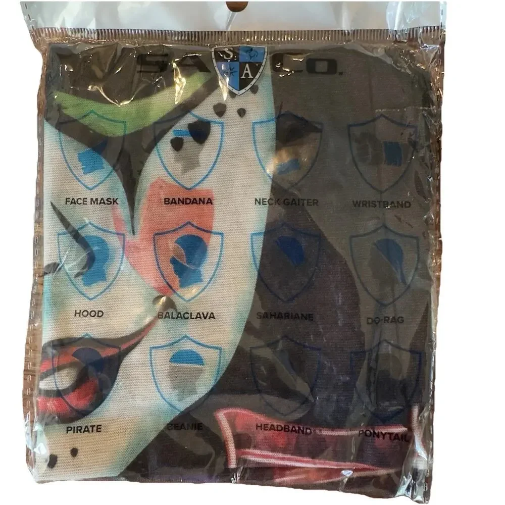 SA Co Neck Gaiter 4-Pack Joker & Blue UV‎ Face Shield Bandana New